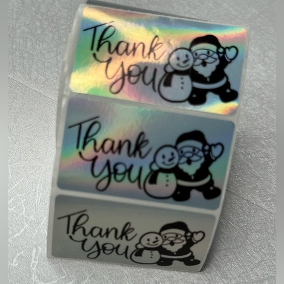 100 Thank You Christmas Stickers, Envelope Seals, Labels, Tags, Stamps,2.25" new - Picture 15 of 16